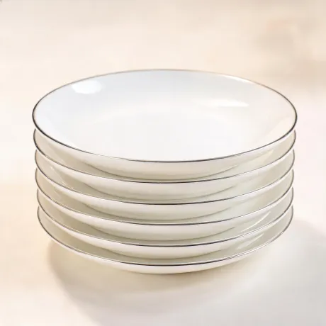 Fine china plate stack