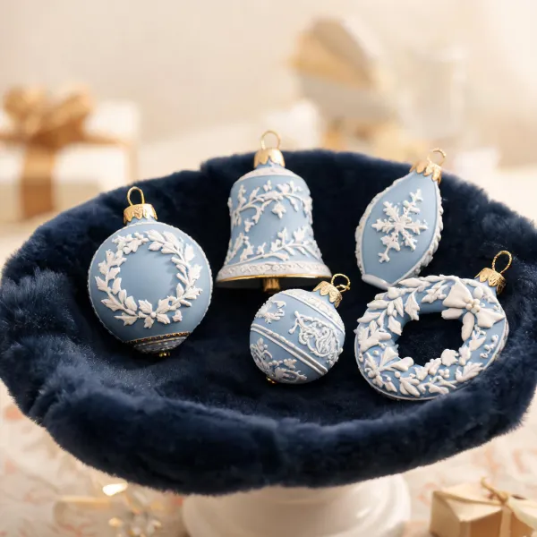Christmas porcelain ornament collection