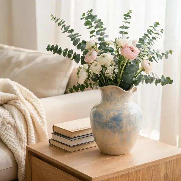 Decorative porcelain vase for home decor