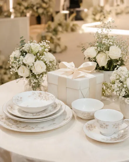 Wedding registry porcelain gifts