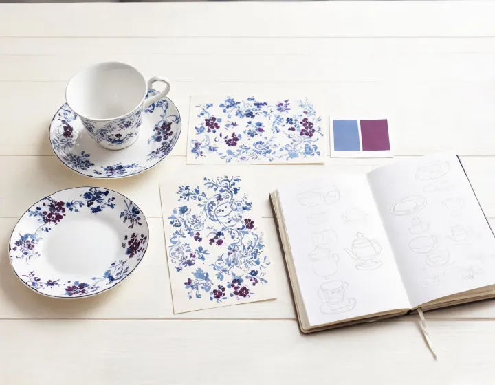 Fine china service planning table